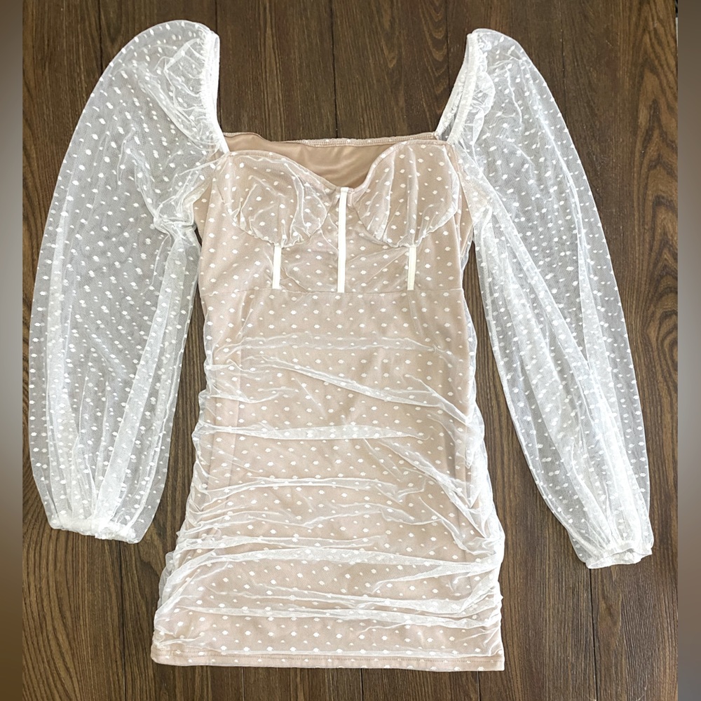 White mini dress
